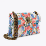 Afbeelding in Gallery-weergave laden, Kurt Geiger 690-FABRIC MINI KENSINGTON-WHITE/OTH-FABRIC
