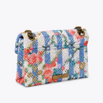 Afbeelding in Gallery-weergave laden, Kurt Geiger 690-FABRIC MINI KENSINGTON-WHITE/OTH-FABRIC
