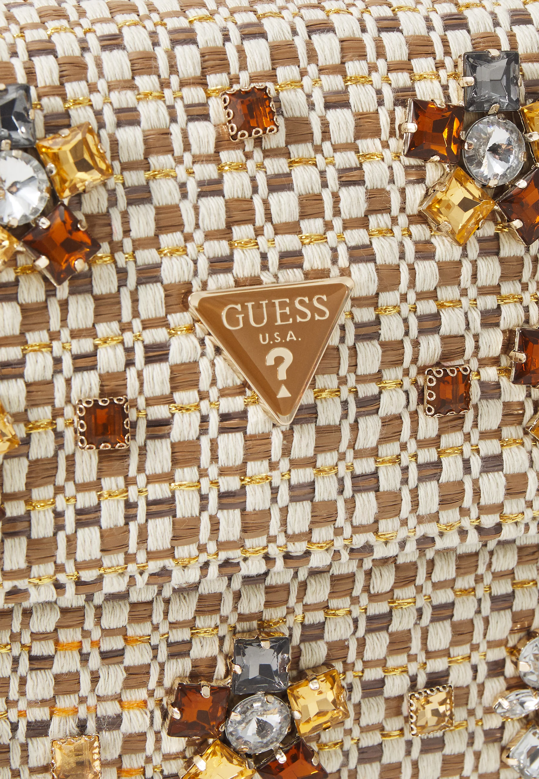 Guess BEAUVOIR CONVERTIBL XBODY FLAP COGNAC MULTI