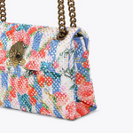 Afbeelding in Gallery-weergave laden, Kurt Geiger 690-FABRIC MINI KENSINGTON-WHITE/OTH-FABRIC
