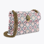 Afbeelding in Gallery-weergave laden, Kurt Geiger Fabric Mini Kensington Beige Comb Fabric
