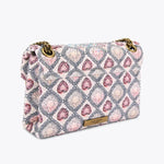 Afbeelding in Gallery-weergave laden, Kurt Geiger Fabric Mini Kensington Beige Comb Fabric
