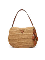 Afbeelding in Gallery-weergave laden, Guess OFELIA HOBO SHOULDER BAG NATURAL/COGNAC
