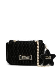 Versace jeans couture handtas crunchy velvet zwart