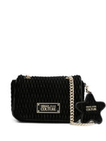 Afbeelding in Gallery-weergave laden, Versace jeans couture handtas crunchy velvet zwart

