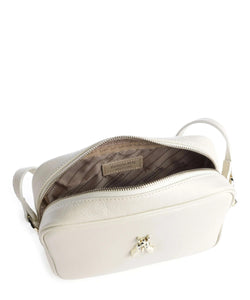 Fly Bag leather crossbody bag off white