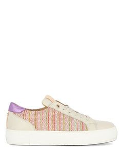 Fred de la bretoniere STORM LUCA Sneaker raffia pink/beige