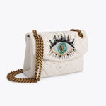 Afbeelding in Gallery-weergave laden, Kurt Geiger LTHR Mini Kensington Eye Bone leather
