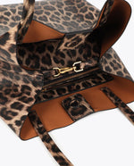 Afbeelding in Gallery-weergave laden, Lola Casademunt Shopper Animal Print Negro-Marron
