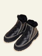 Afbeelding in Gallery-weergave laden, Laidback London Setsu 3.0. Crochet Black Leather Light Grey
