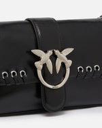 Afbeelding in Gallery-weergave laden, Pinko LOVE ONE CLASSIC SLOUCHY FL VI LIMO BLACK-BRUSHED SILVER
