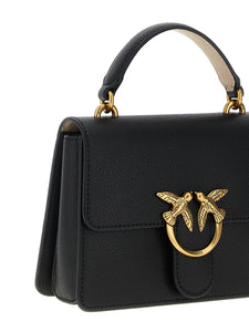 Pinko LOVE ONE TOP HANDLE MINI LIGHT NERO/BEIGE-ANTIQUE GOLD