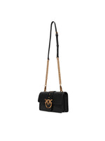 Afbeelding in Gallery-weergave laden, Pinko LOVE ONE MINI ST. CL VITELLO S NERO-ANTIQUE GOLD
