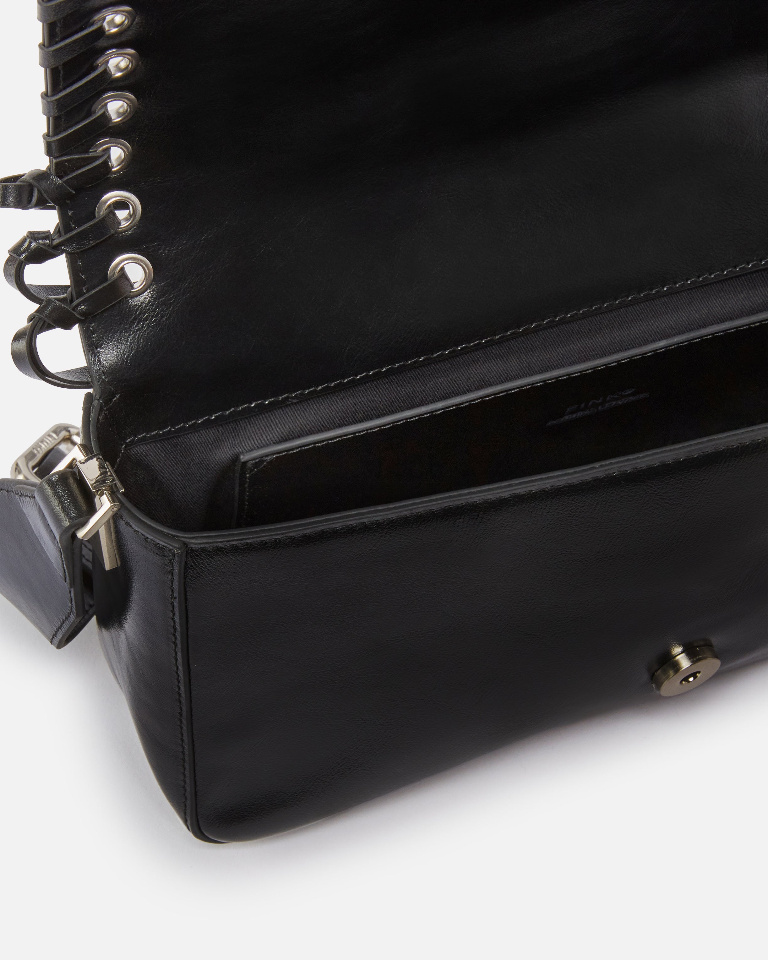 Pinko LOVE ONE CLASSIC SLOUCHY FL VI LIMO BLACK-BRUSHED SILVER