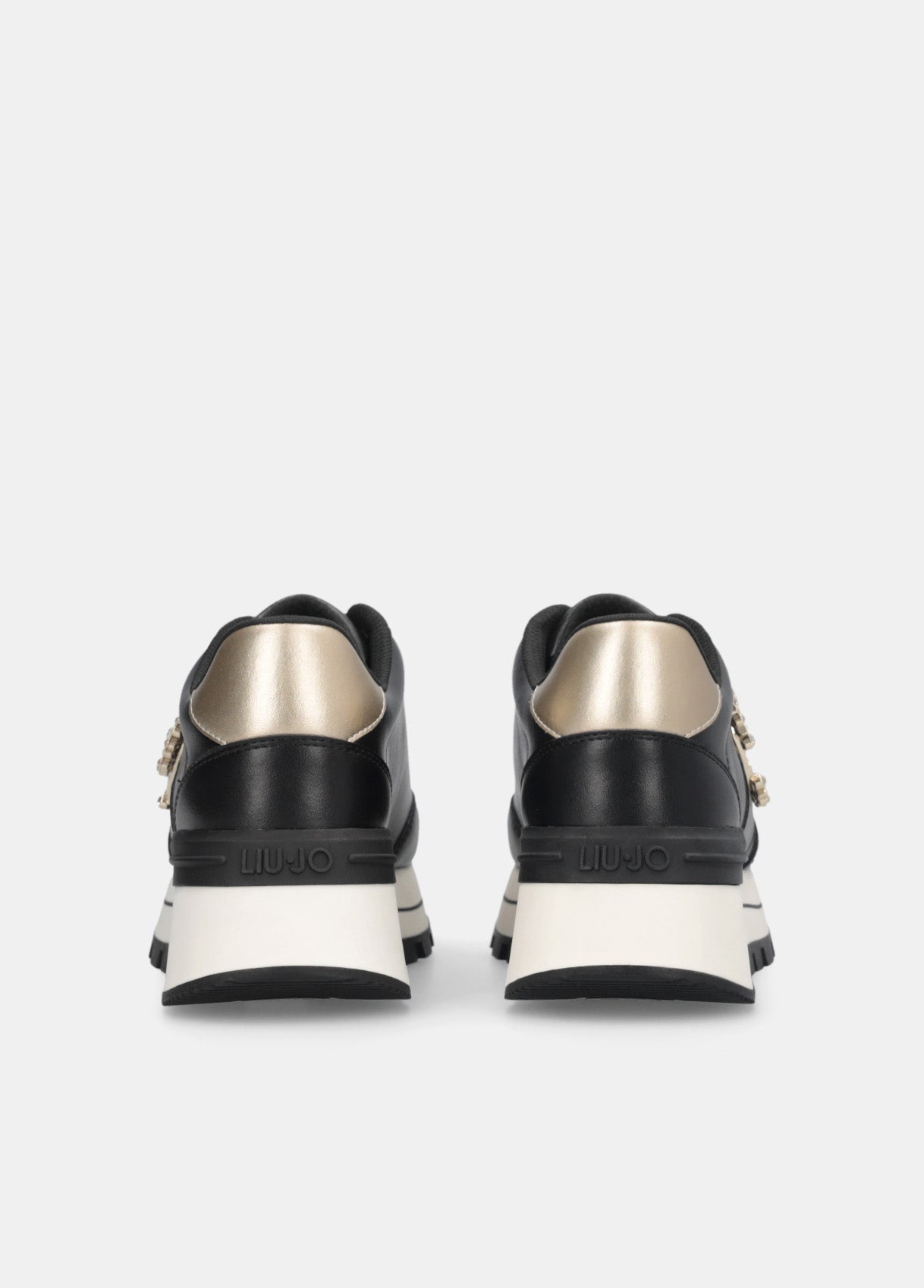 Liu Jo Sneaker Amazing 41 Calf leather/metallic Black/light gold