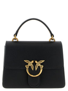 Pinko LOVE ONE TOP HANDLE MINI LIGHT NERO/BEIGE-ANTIQUE GOLD