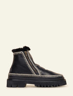 Afbeelding in Gallery-weergave laden, Laidback London Setsu 3.0. Crochet Black Leather Light Grey
