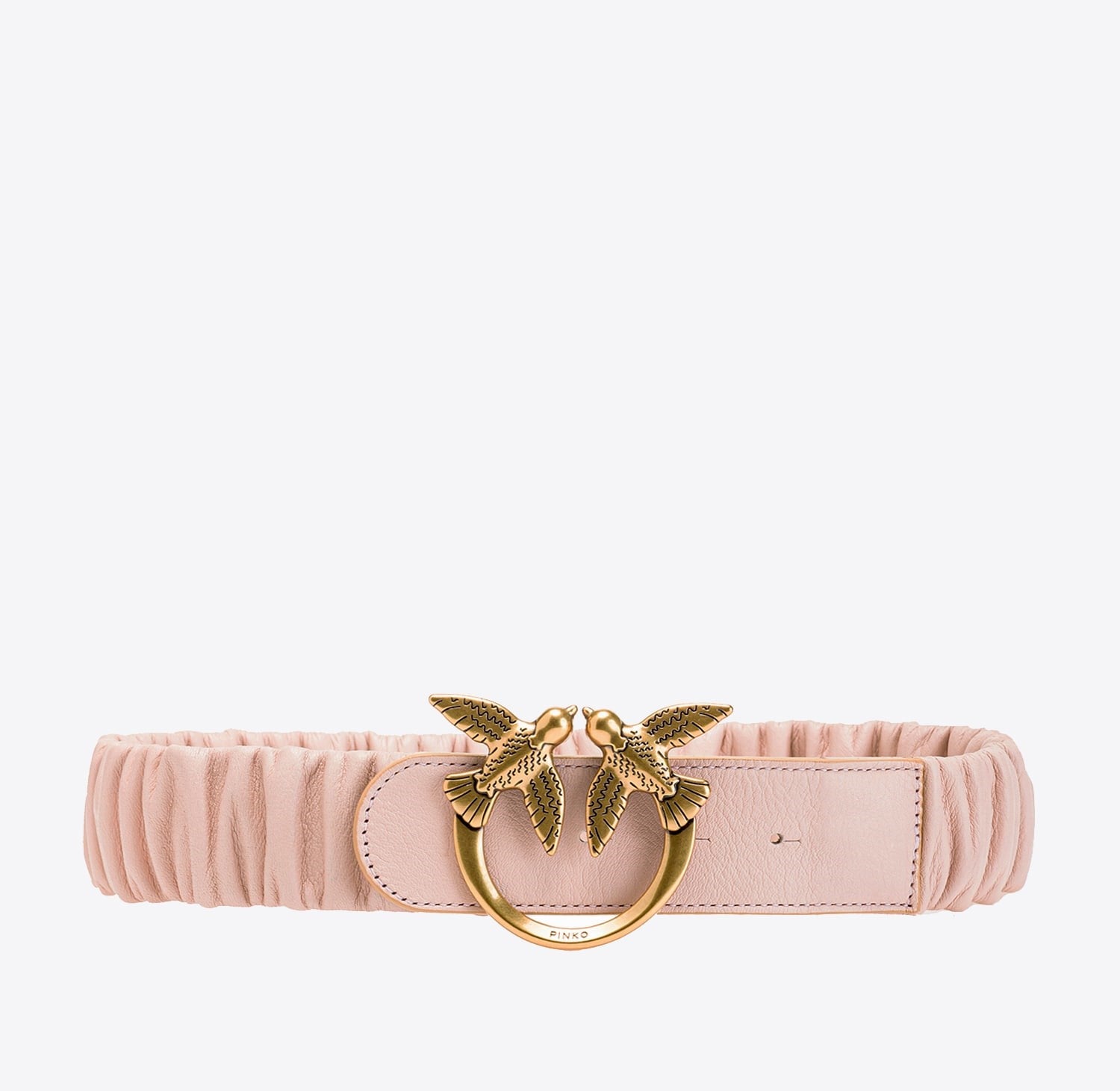 Pinko love ruffle belt pink