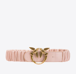 Pinko love ruffle belt pink