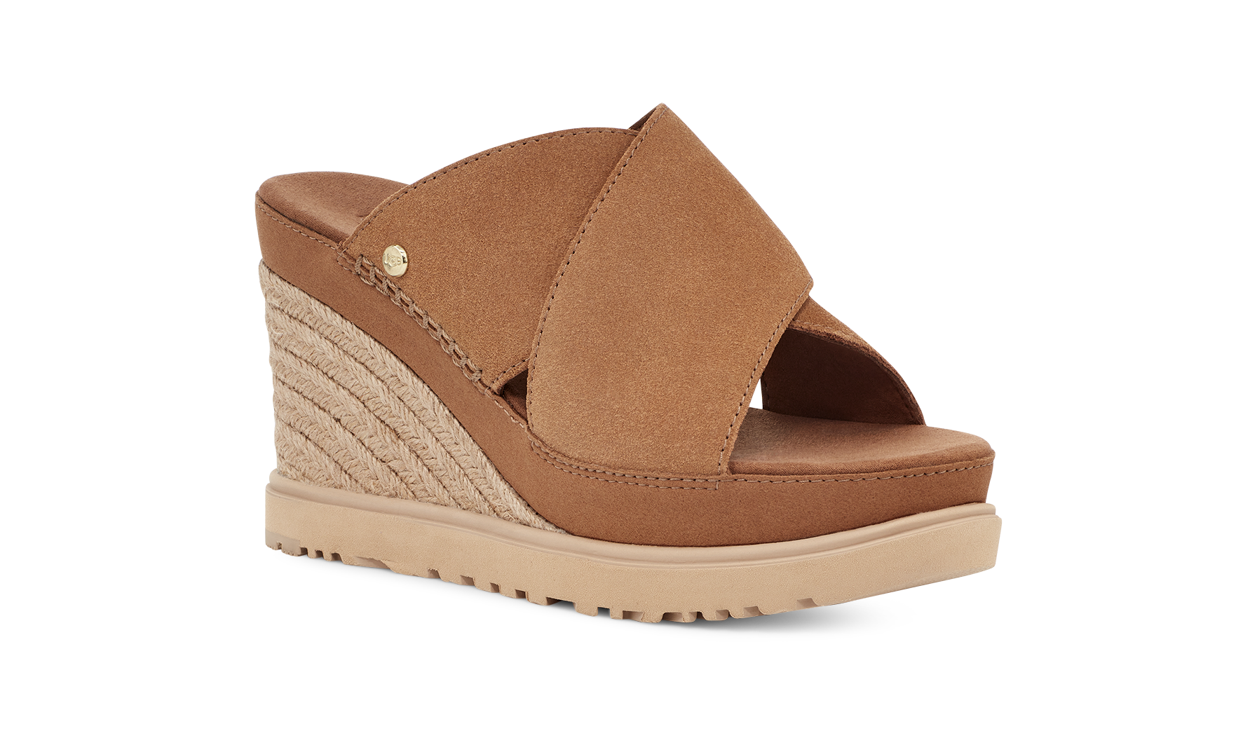 UGG Abbot slide sleehak chestnut