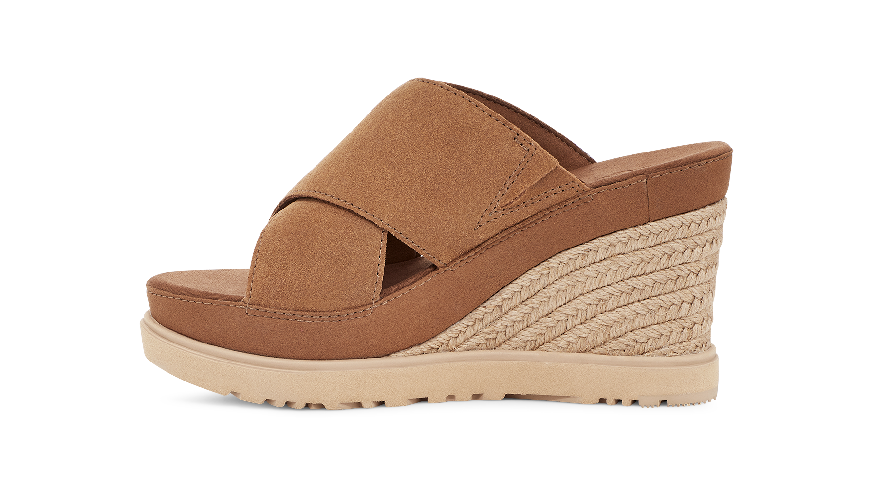 UGG Abbot slide sleehak chestnut