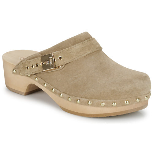 Scholl iconic Pescura clog Marion suede beige