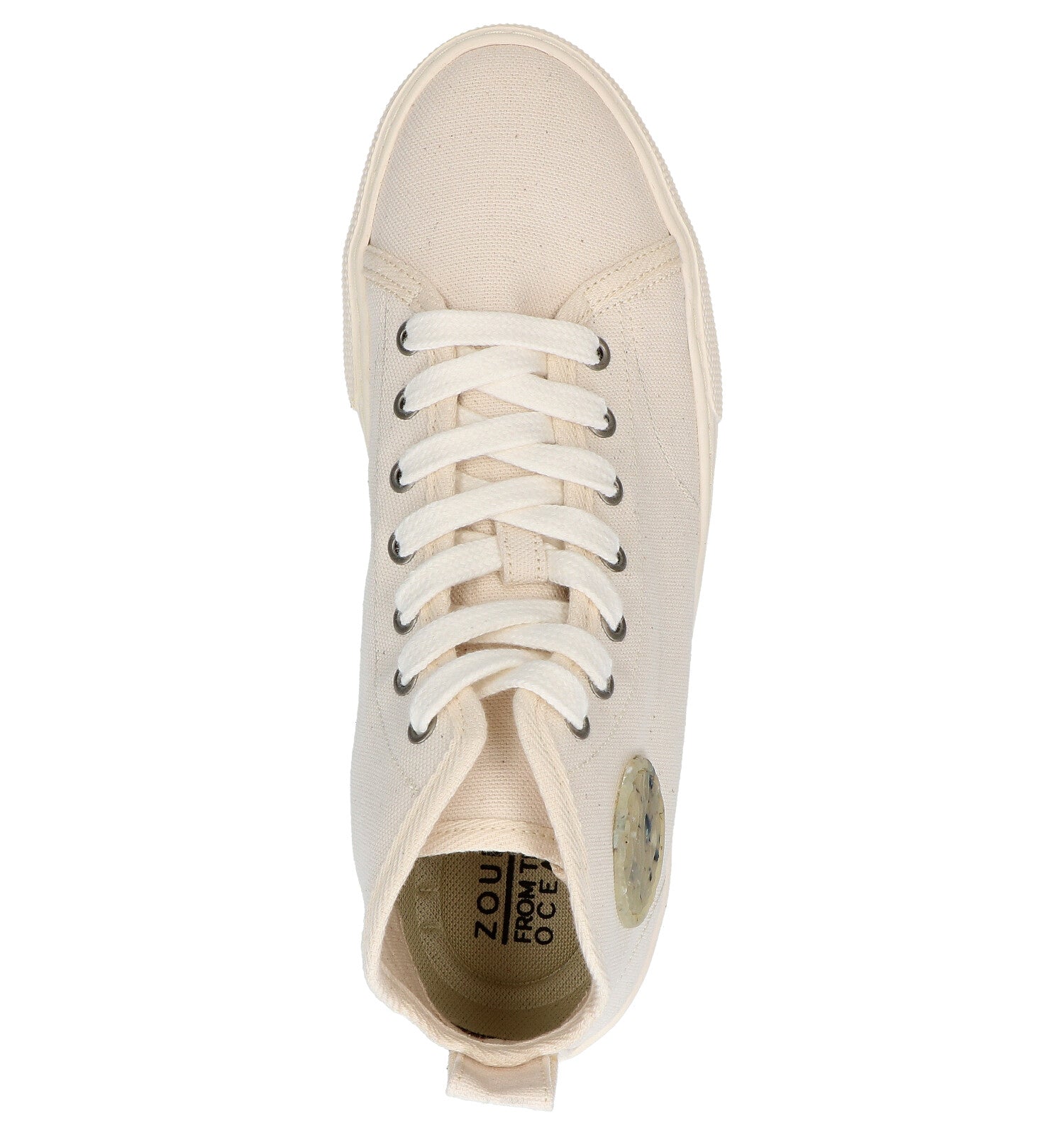 ZOURI (ECO) Sneakers Hoog Chlorella Nature
