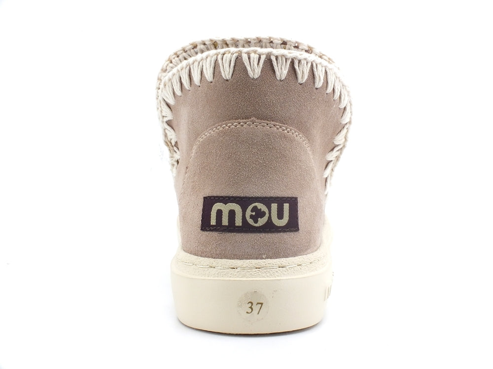 MOU Summer Eskimo Sneaker Bold Crochet Upper Pink Sand