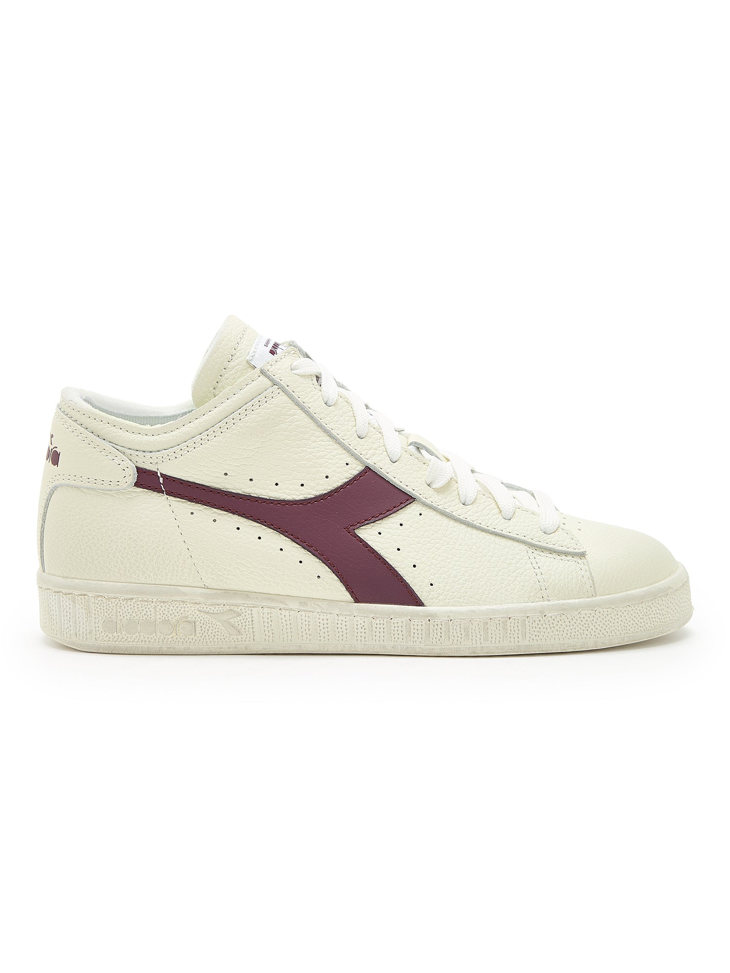 Diadora Game l  Waxed row cut blanc/violets ecrase