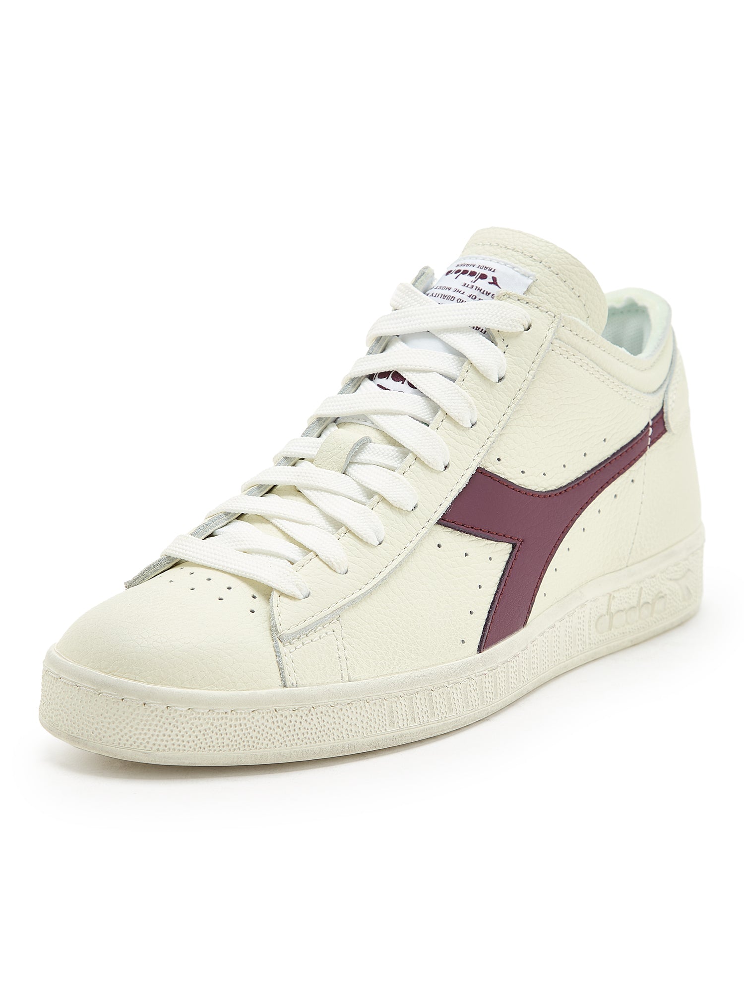 Diadora Game l  Waxed row cut blanc/violets ecrase