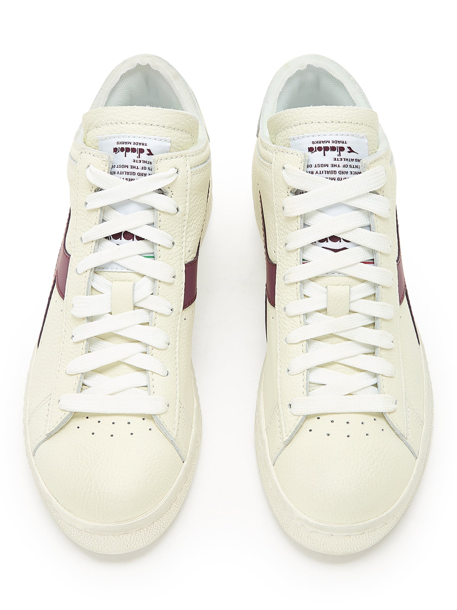 Diadora Game l  Waxed row cut blanc/violets ecrase