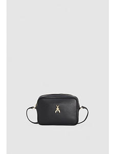 Fly Bag leather crossbody bag black/gold