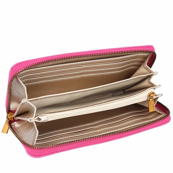 NELL LARGE ZIP AROUND Fuchsia