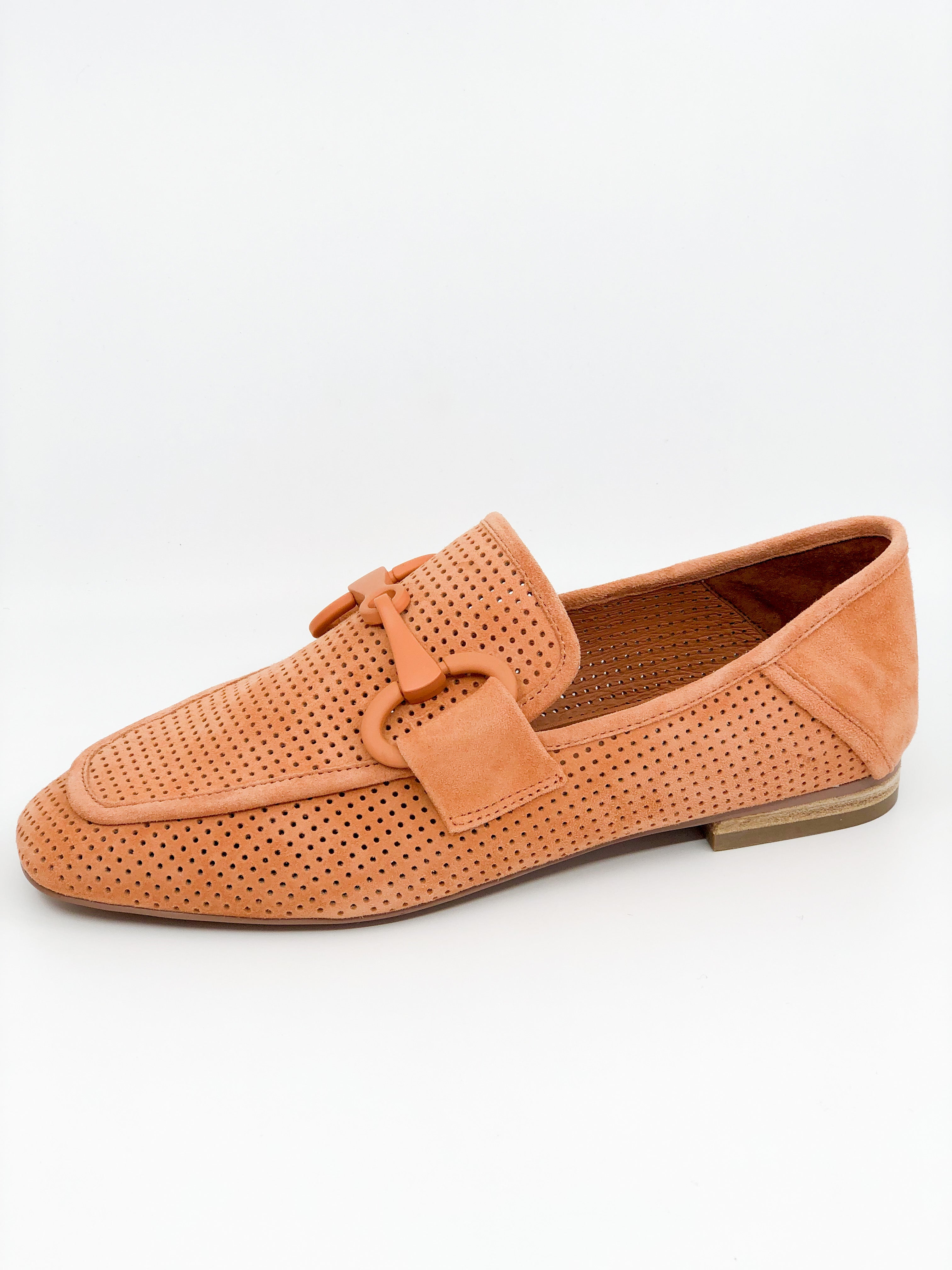 Bibi Lou mocassin peach perfo