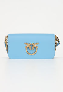 Pinko LOVE CLICK BAGUETTE MINI VITELLO SETA SKY B