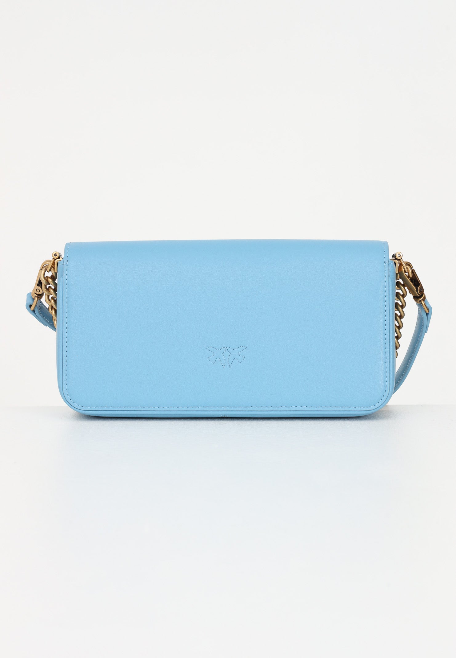 Pinko LOVE CLICK BAGUETTE MINI VITELLO SETA SKY B