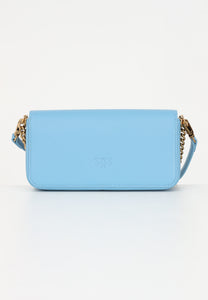 Pinko LOVE CLICK BAGUETTE MINI VITELLO SETA SKY B
