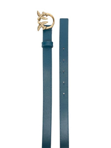 Pinko love berry H2 belt vitello seta teal-antique