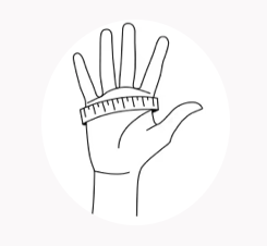 Isotoner handschoen leder cachemire mandarijn