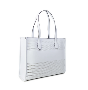 Guess Katey Perf tote WHI