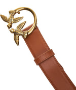 Afbeelding in Gallery-weergave laden, Pinko love berry H3 belt vitello seta cognac-antique gold
