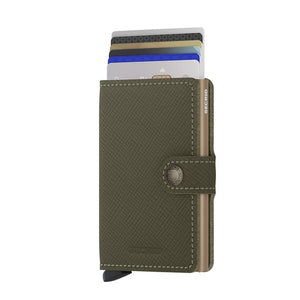 Miniwallet Saffiano olive