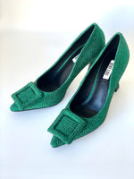 Afbeelding in Gallery-weergave laden, Bibi Lou pump strass verde
