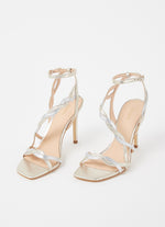 Afbeelding in Gallery-weergave laden, Guess sandal Syivia silver/gold
