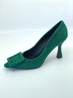 Afbeelding in Gallery-weergave laden, Bibi Lou pump strass verde
