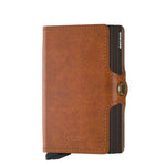 Afbeelding in Gallery-weergave laden, Twinwallet Vintage cognac - brown
