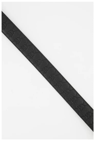 Pinko love puff birds belt nappa zwart