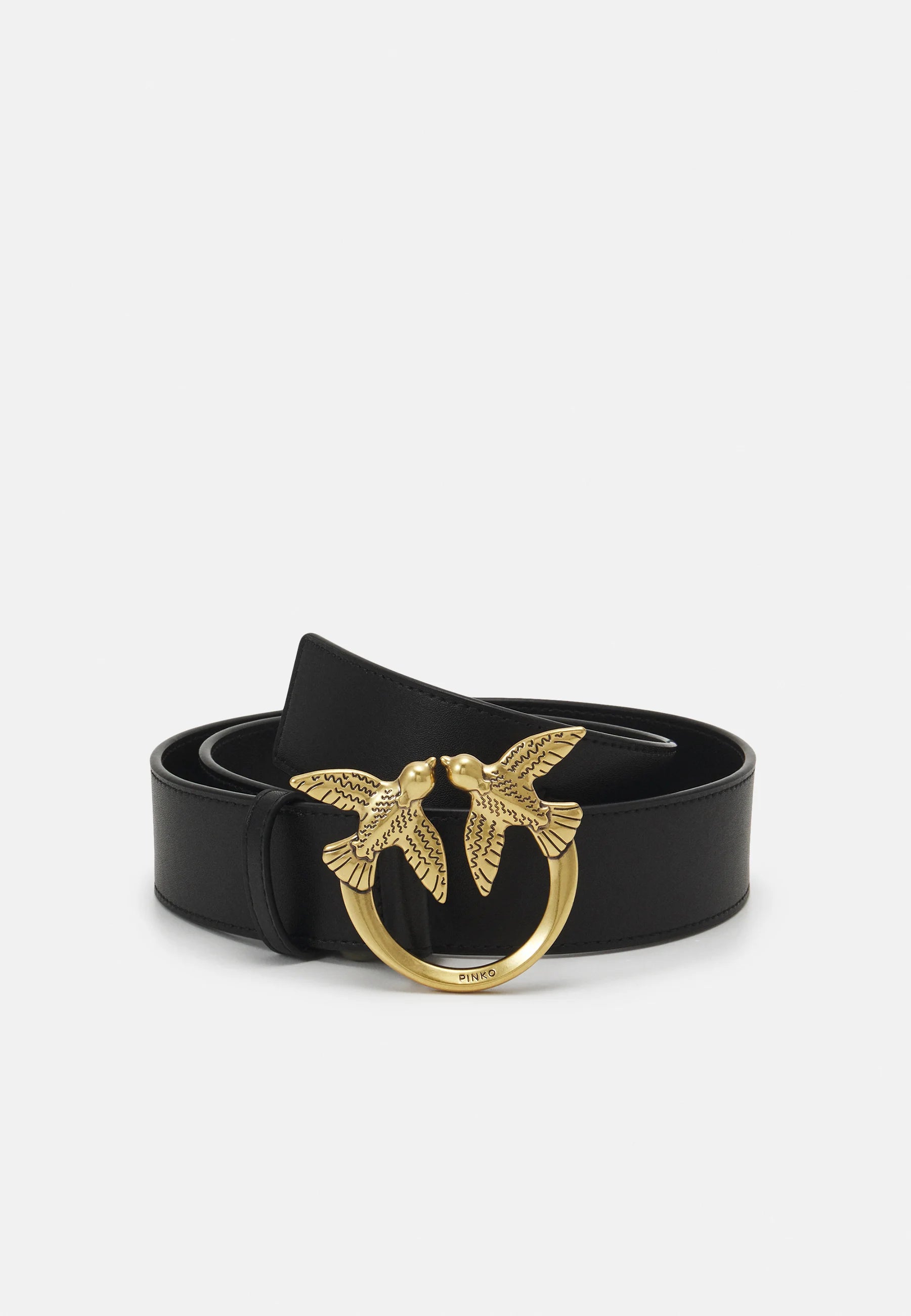 Pinko love berry simply belt zwart 4cm