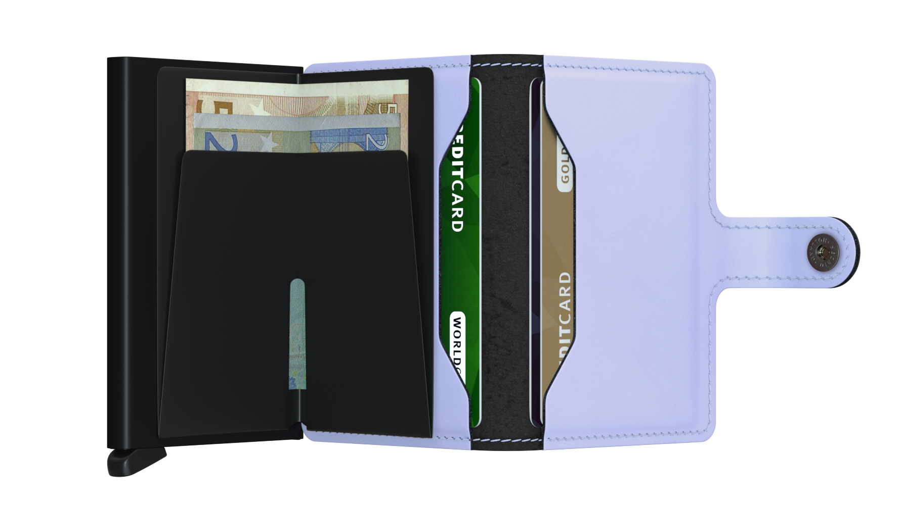 Miniwallet Matte lilac black