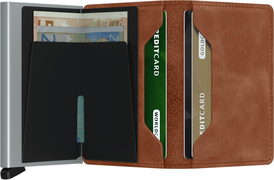 Slimwallet vintage cognac